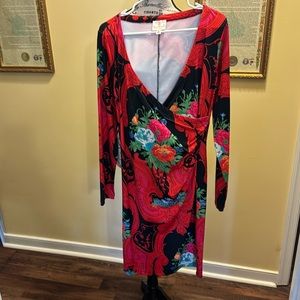 Julie Brown, New York City, extra large multicolored dress